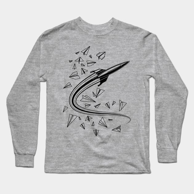 Quality Over Quality Long Sleeve T-Shirt by SmithViz